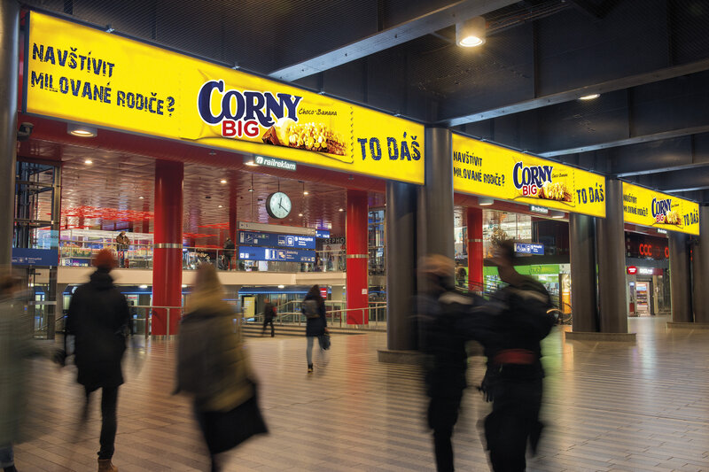 Backlighty na Hlavním nádraží Praha