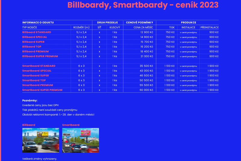 Billboardy, smartboardy