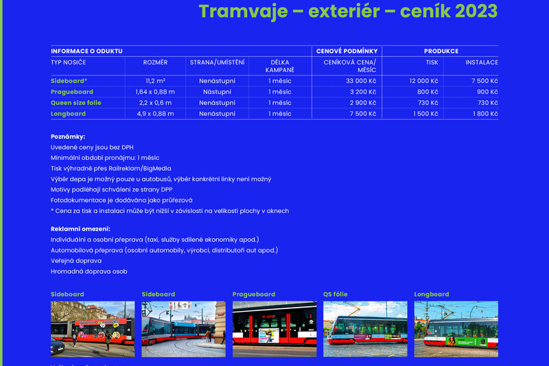 Tramvaje - exteriér