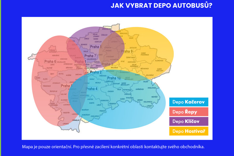 Jak vybrat depo autobusů